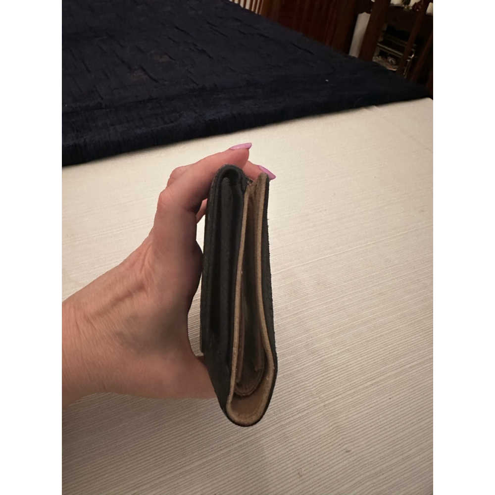 Chanel Black Quilted Leather Double Snap Wallet with Tan Interior - Picture 4 of 16
